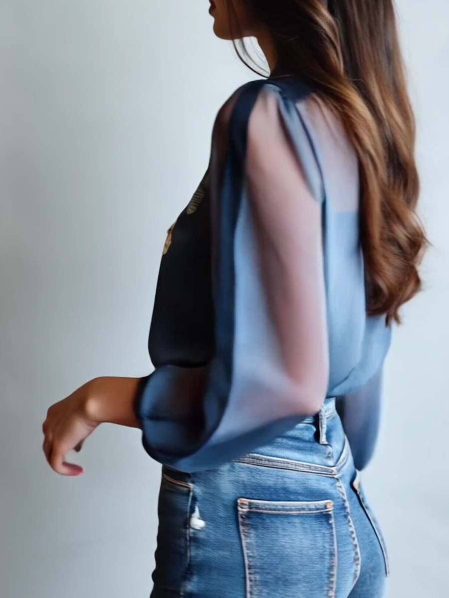 Chloe | Boho Floral Blouse