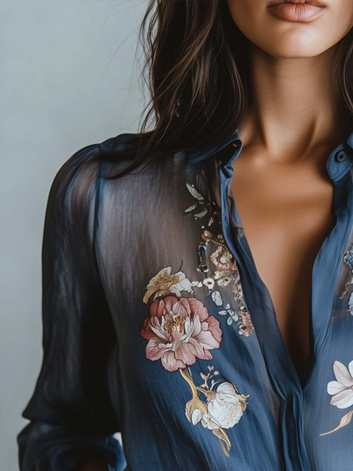 Chloe | Boho Floral Blouse