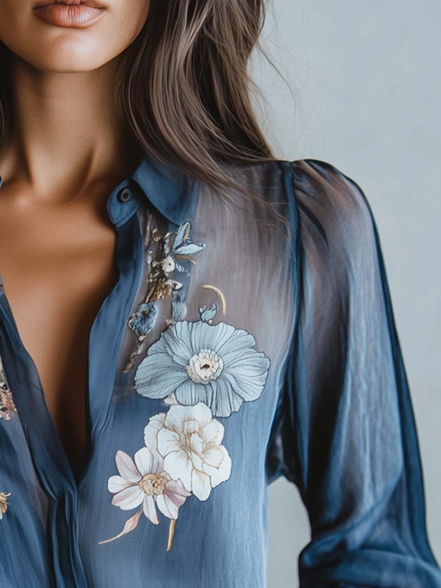 Chloe | Boho Floral Blouse