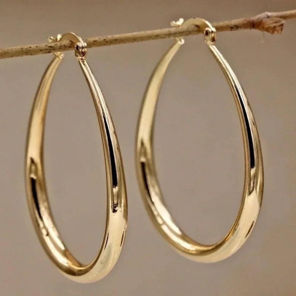 Anastasia | Retro Hoop Earrings