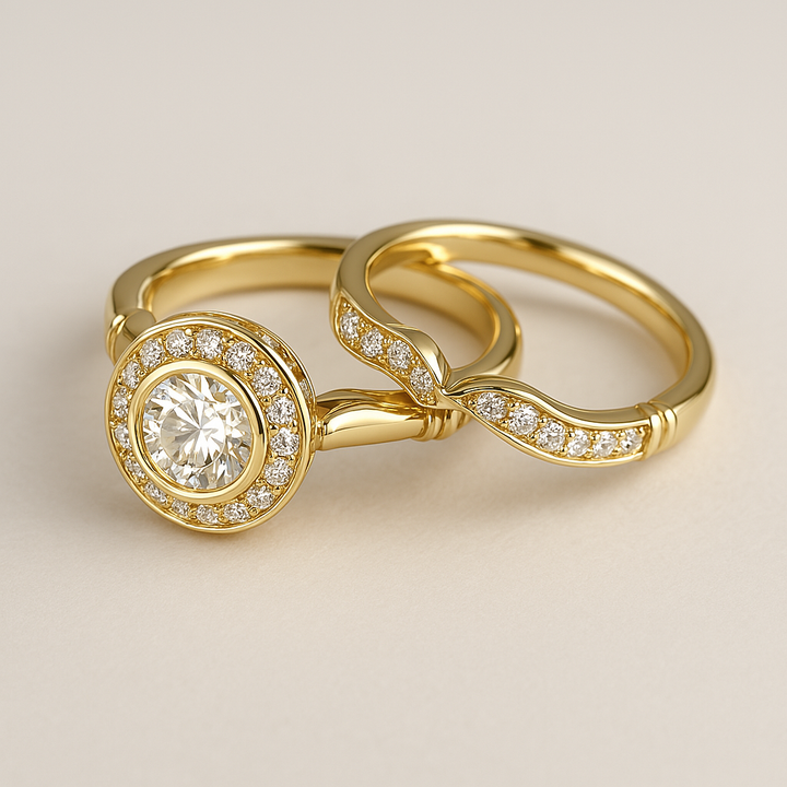 Meg | Vintage Gold Zirconia Ring