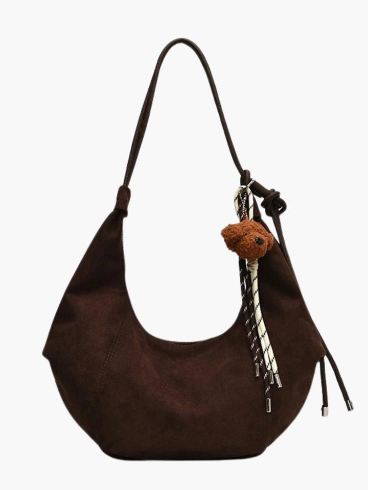 Amalia | Suede Boho-Chic Hobo Bag with Playful Charm