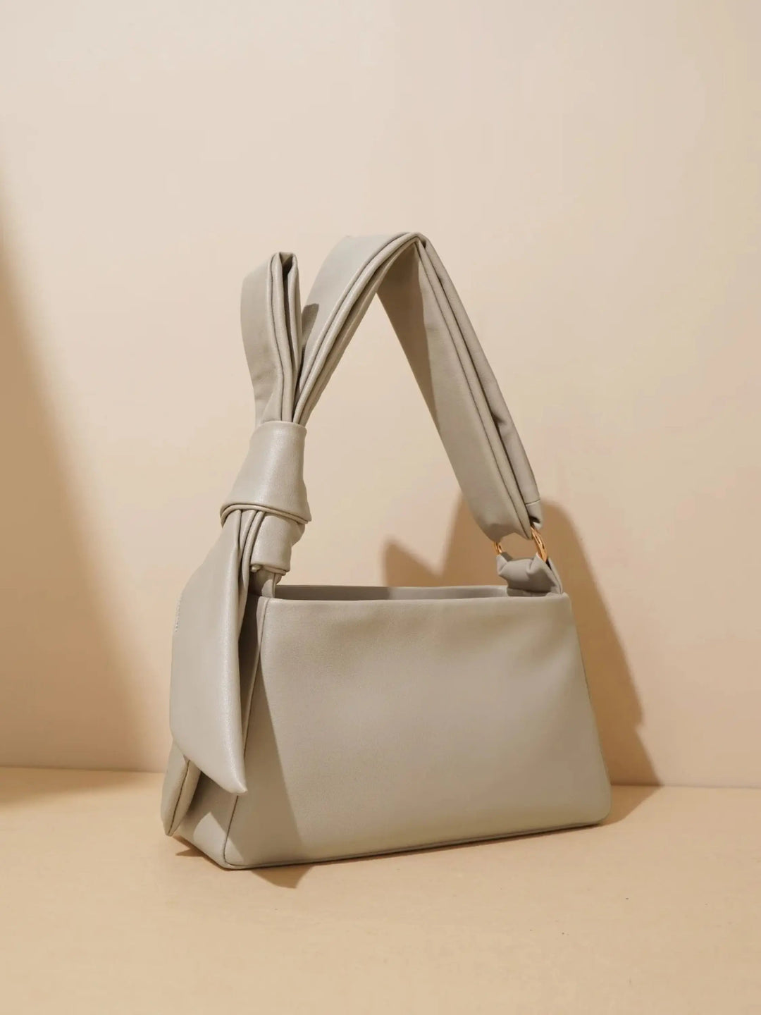 Edith | Minimalist Leather Crossbody Bag with Knot Handle