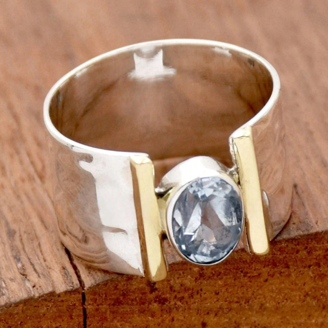 Julie | Silver Blue Ring