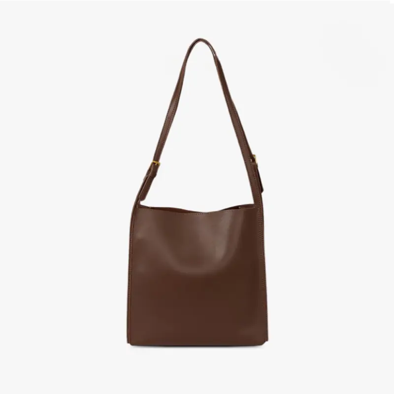 Rose | Boxy Leather Crossbody Bag with Clean Lines and Slim Strap