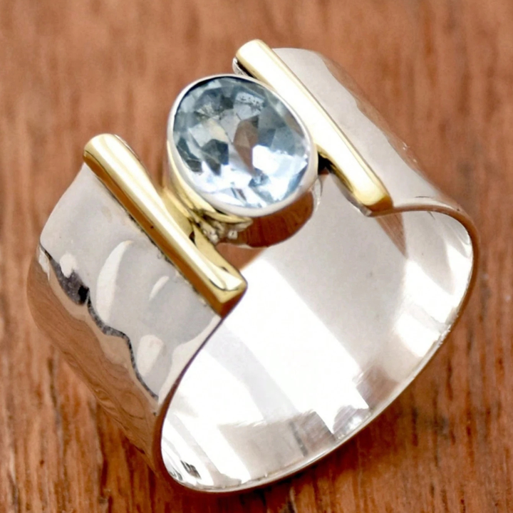 Julie | Silver Blue Ring