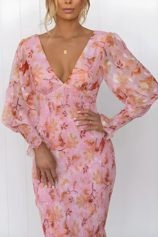 Julia™ | Women's Wedding Guest Floral Dress Evening