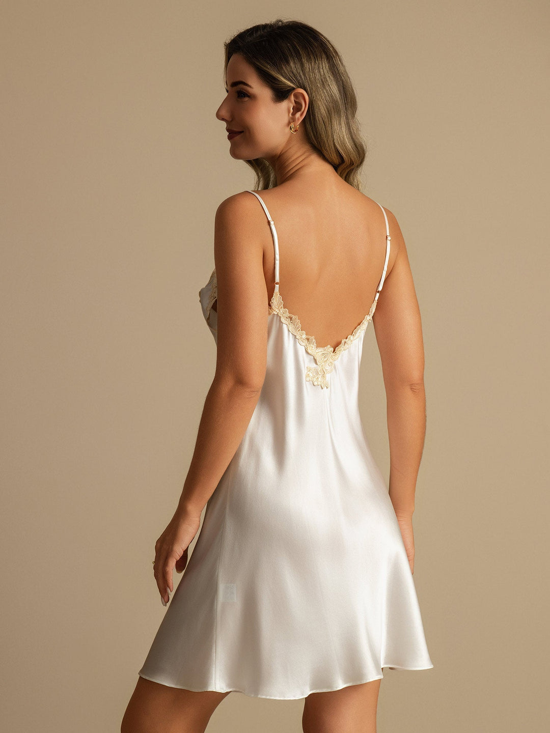 Abigail | Classic Lace Trim Nightgown