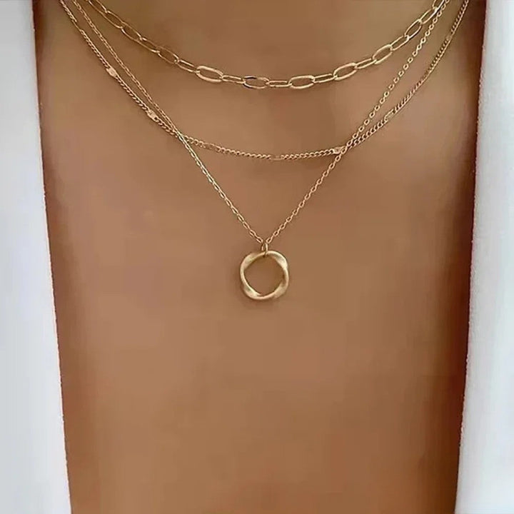 Danica | Retro Gold Layered Necklace