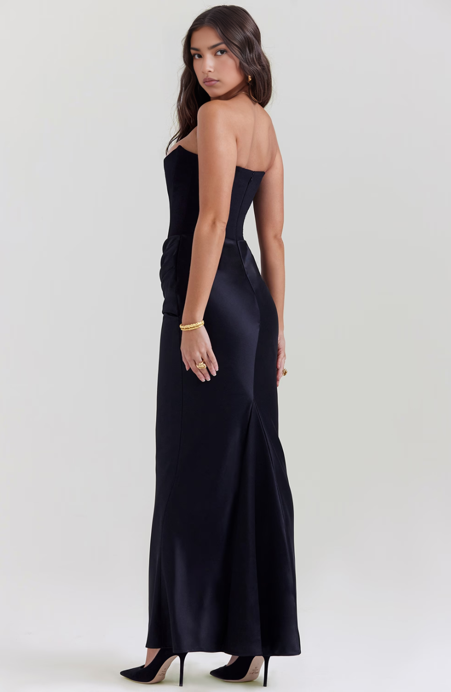 Camille™ | Women's Wedding Guest Lace Strapless Dress Evening