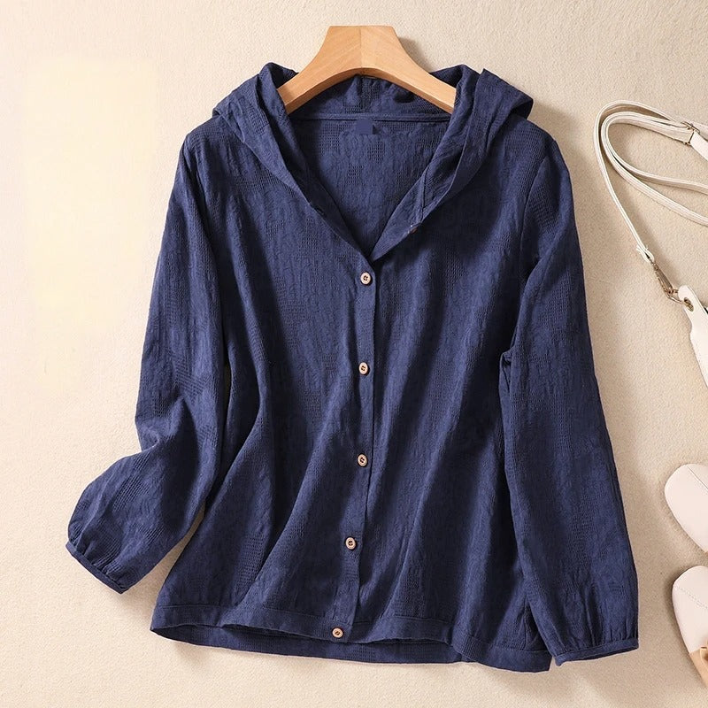 Mia™ | Relaxed Hooded Shirt