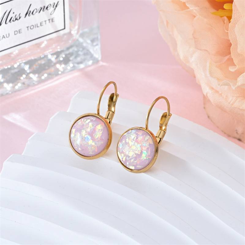 Prima | Retro Opalstein Gold Earrings