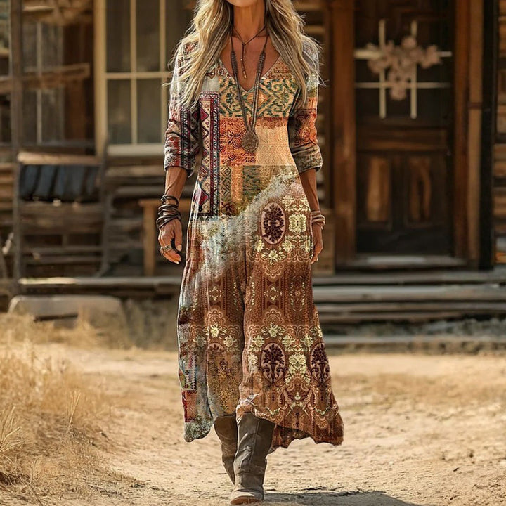 Beatrix | Long Sleeve Printed Everyday Dress