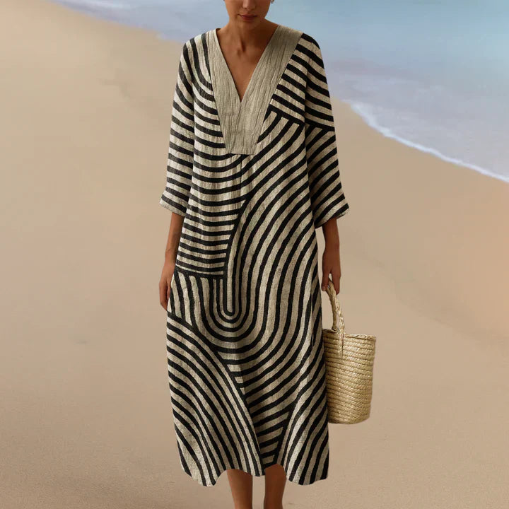 Piedad | Maxi Monochrome Dress