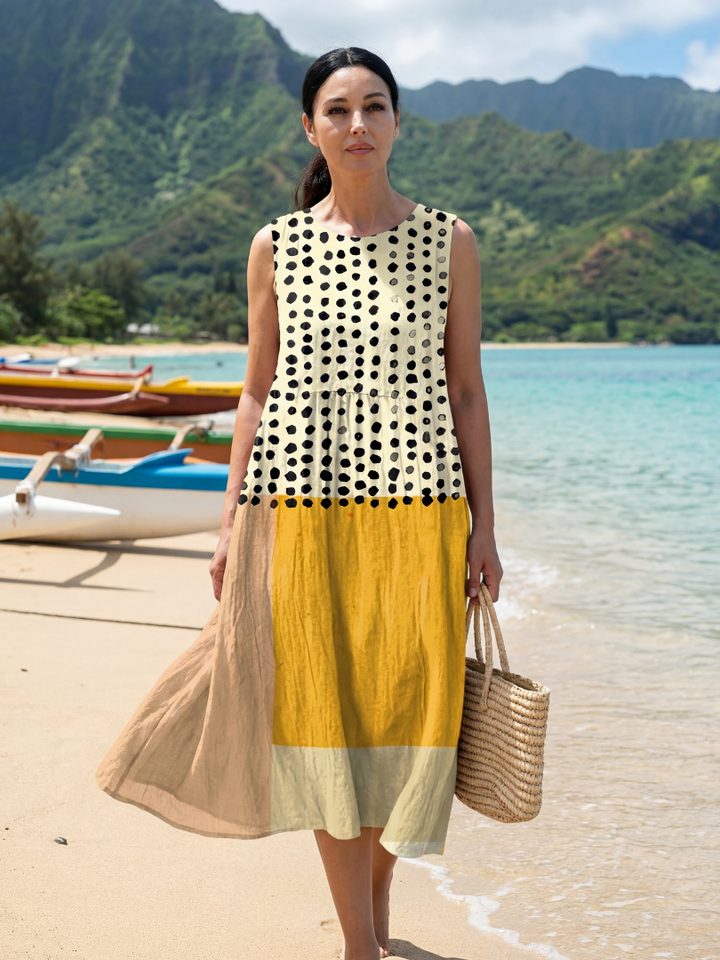 Hugo | Lightweight Polka Dot Midi Dress