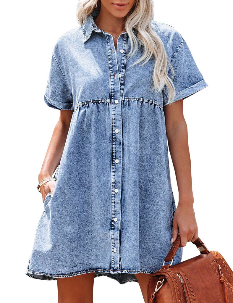 Juana | Denim Shirt Dress