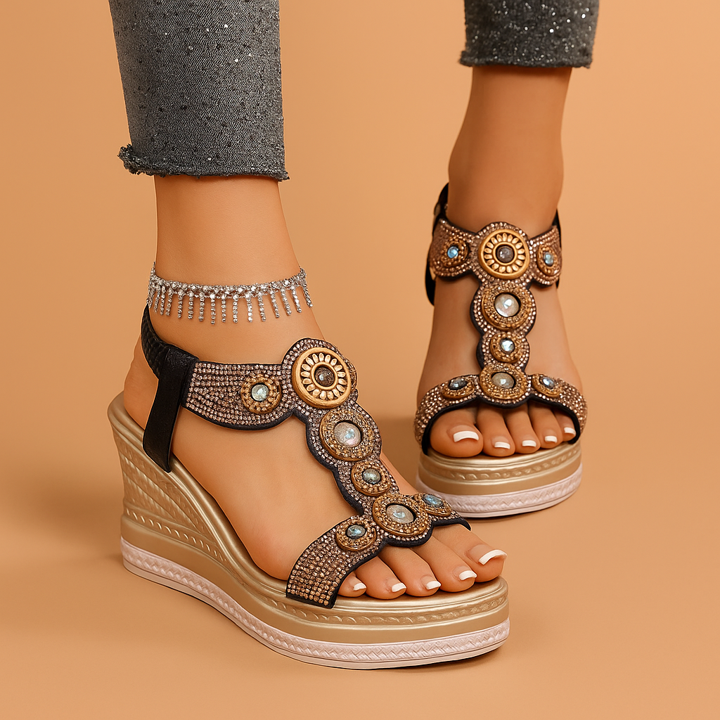 Marlowe | Embellished Wedges