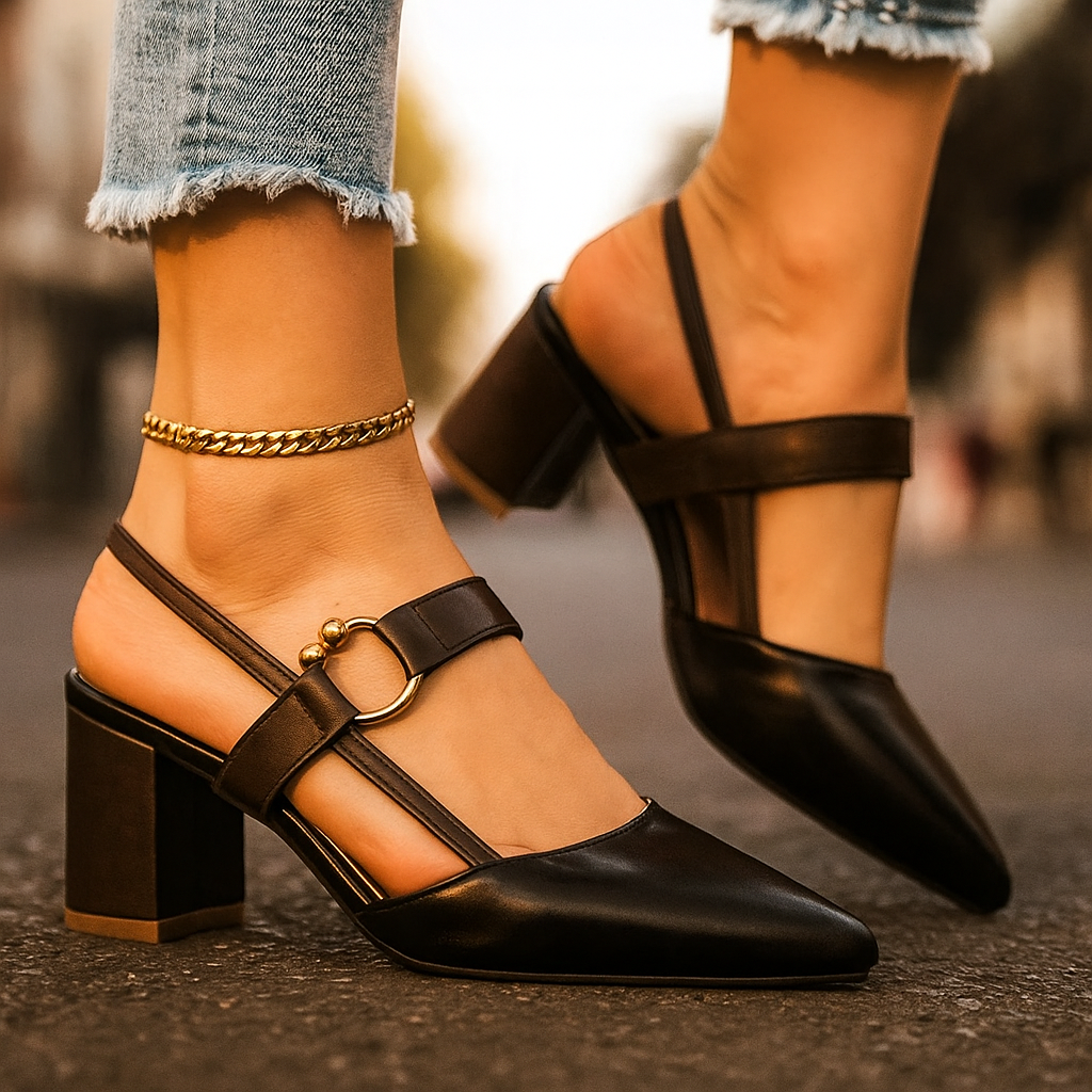 Pippa | Ring-Detail Heels