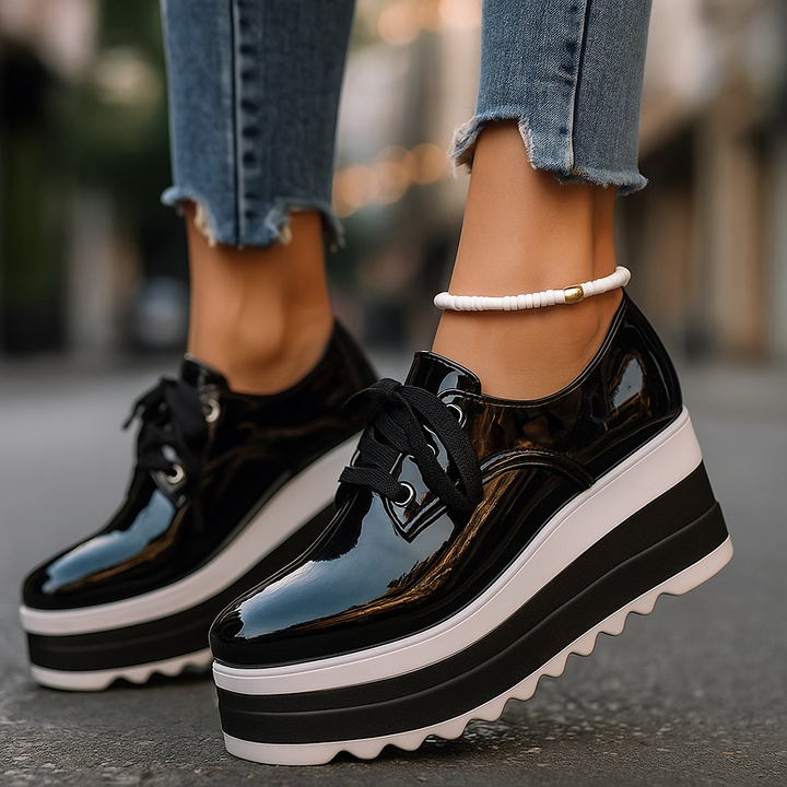 Verona | Gloss Orthopedic Platform Sneaker