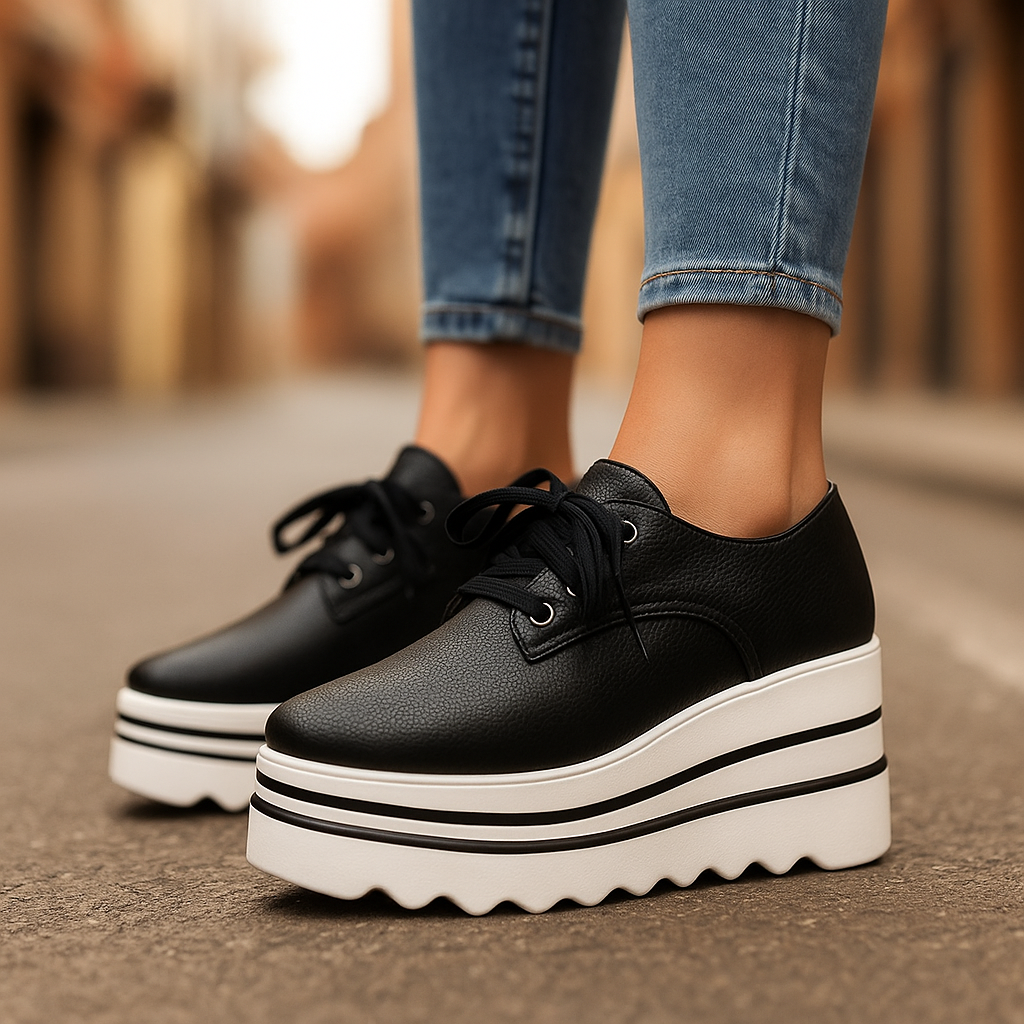 Sloane | Soft-Tone Platform Sneakers