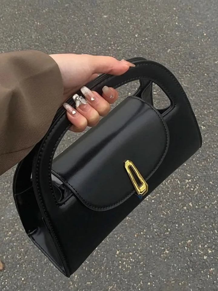 Dagmar | Modern Black Mini Satchel Bag