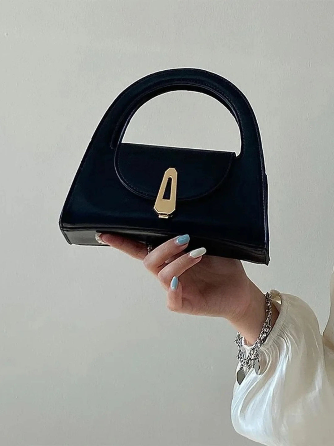 Dagmar | Modern Black Mini Satchel Bag