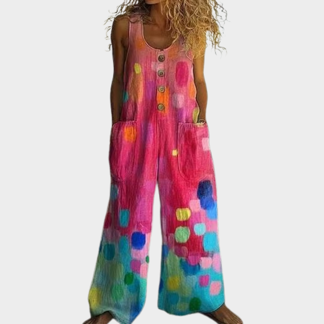Monzie | Painted Floral Jumpsuit