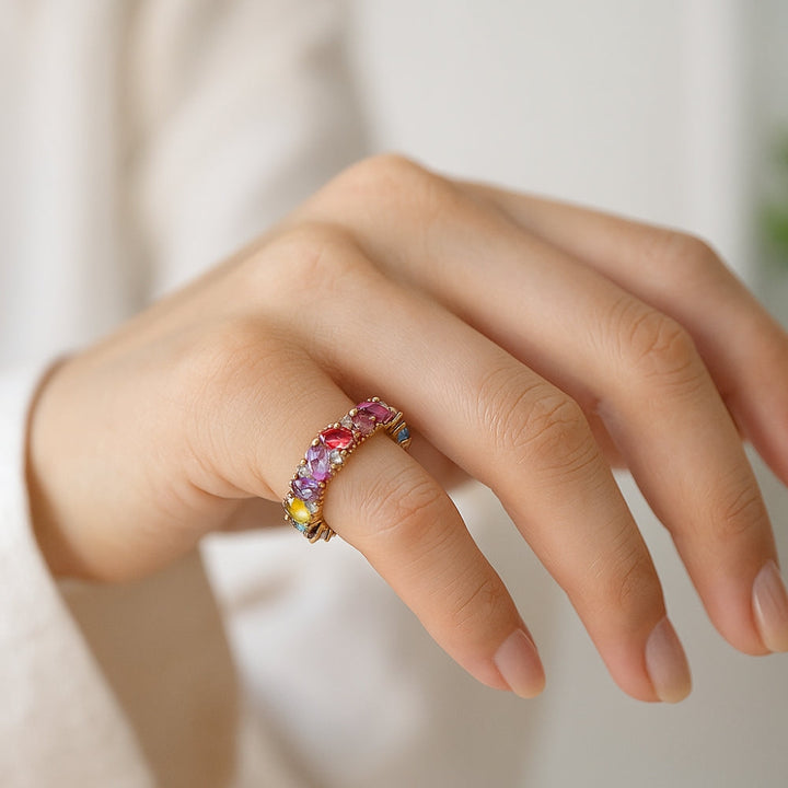Polly | Vintage Multi Zirconia Ring