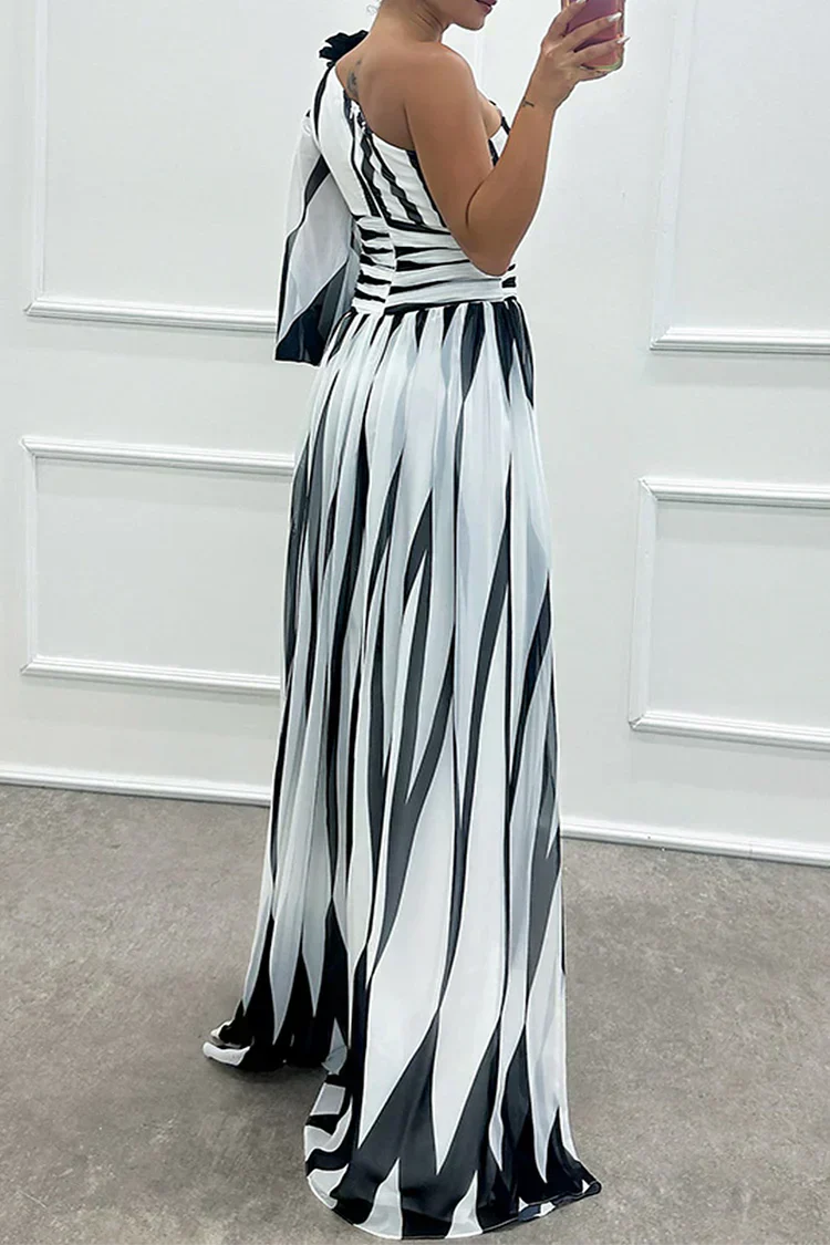 Cordelia™ | Women's Wedding Guest One Shoulder Asymmetric Maxi Dress