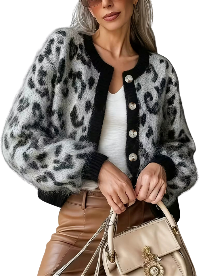 Eudora | Leopard Cardigan Sweater