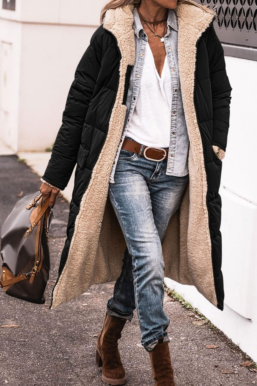 Sasha | Elegant Reversible Coat