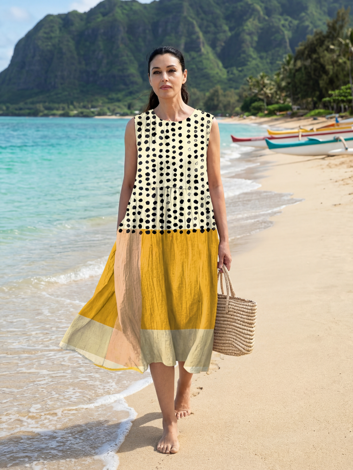 Hugo | Lightweight Polka Dot Midi Dress