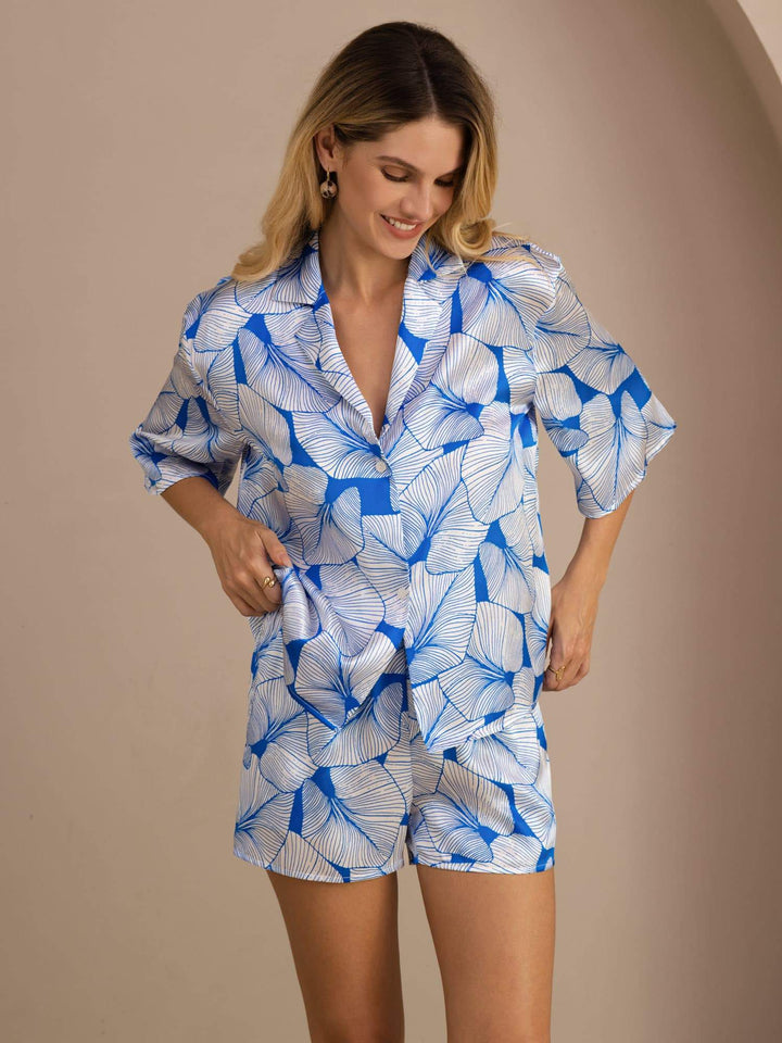 Hazel | Contrast Pyjama Set