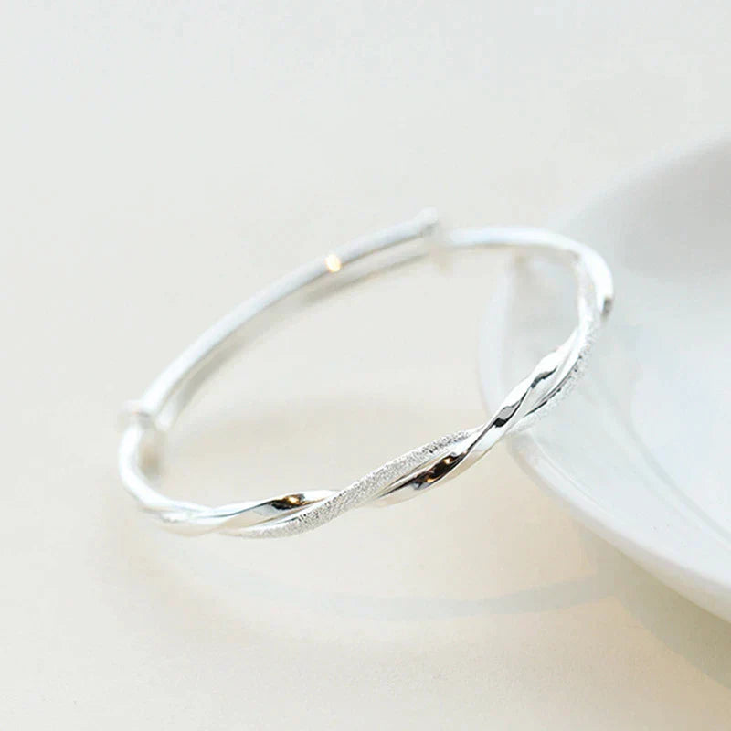 Editha | Braided Silver Bracelet