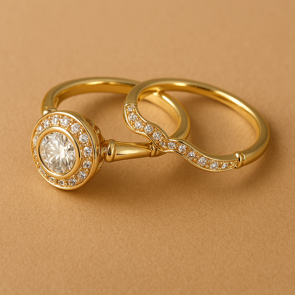 Meg | Vintage Gold Zirconia Ring