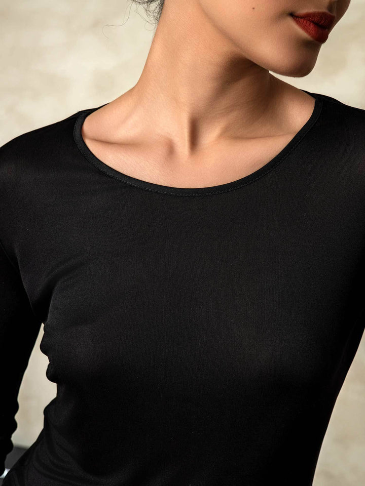 Kim | Silk Long Sleeve Top