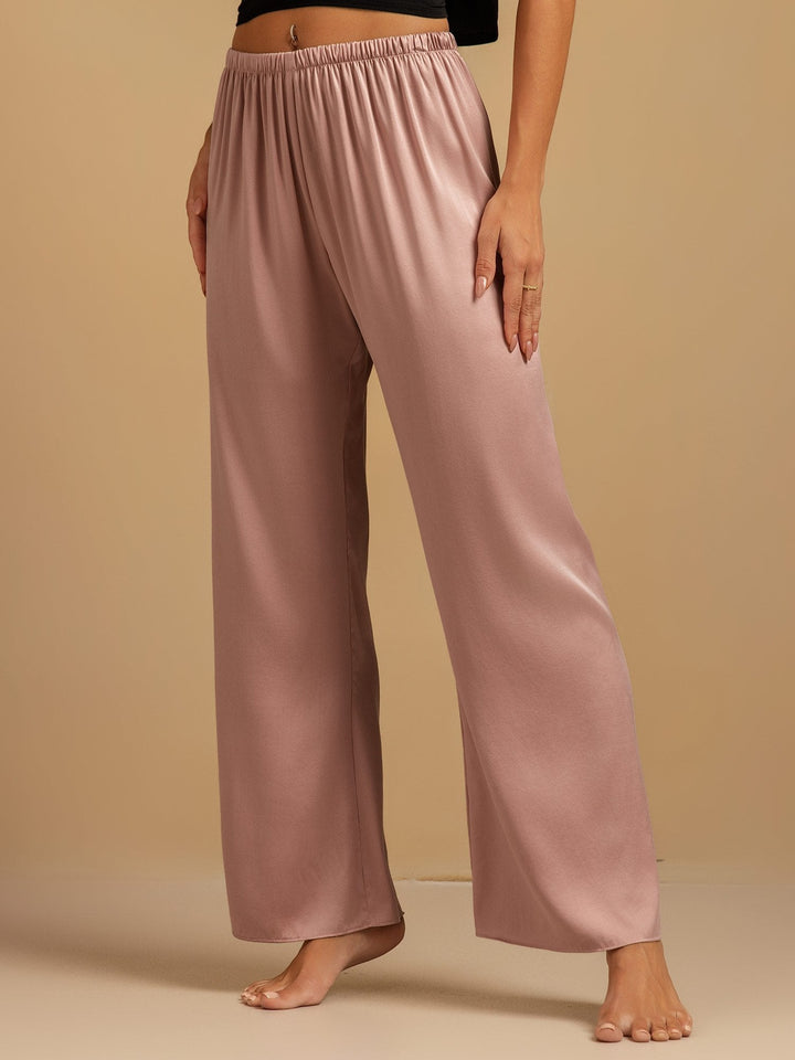 Clare | Wide-Leg Silk Trousers