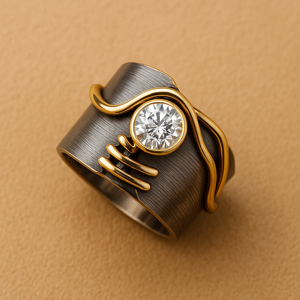 Marina | Vintage Silver Zirconia Ring