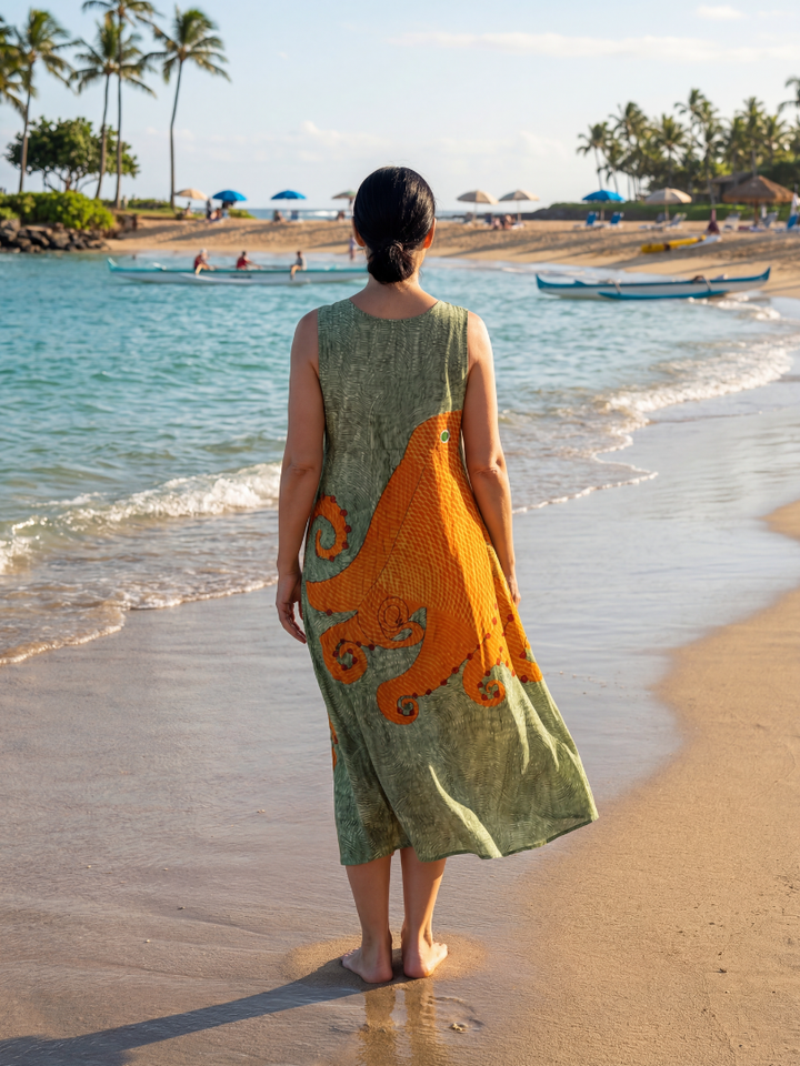 Ronan | Light Midi Dress Ocean