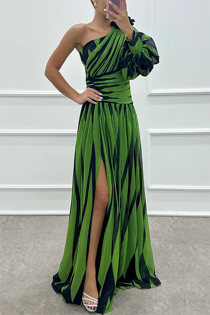 Cordelia™ | Women's Wedding Guest One Shoulder Asymmetric Maxi Dress