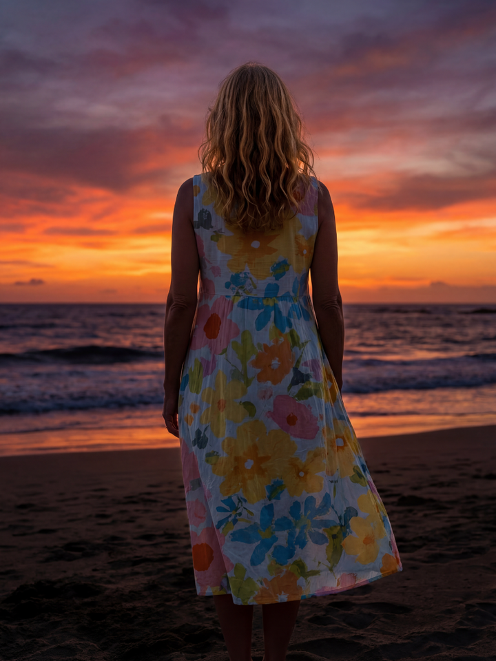 Talia | Textured Midi Dress