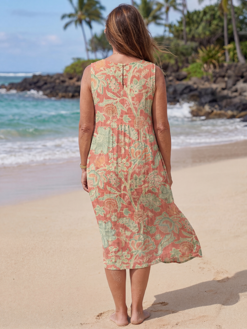 Maui | Midi Botanical Dress