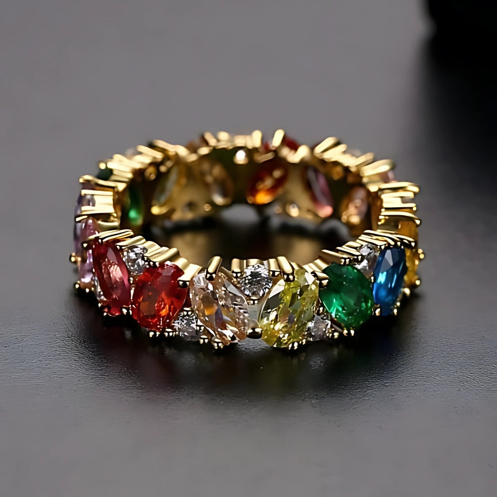 Polly | Vintage Multi Zirconia Ring