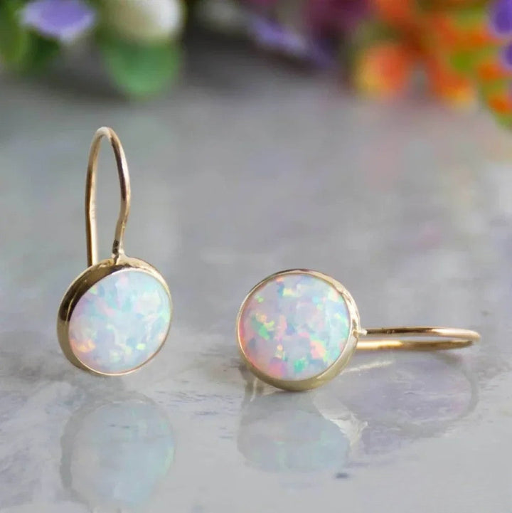 Prima | Retro Opalstein Gold Earrings