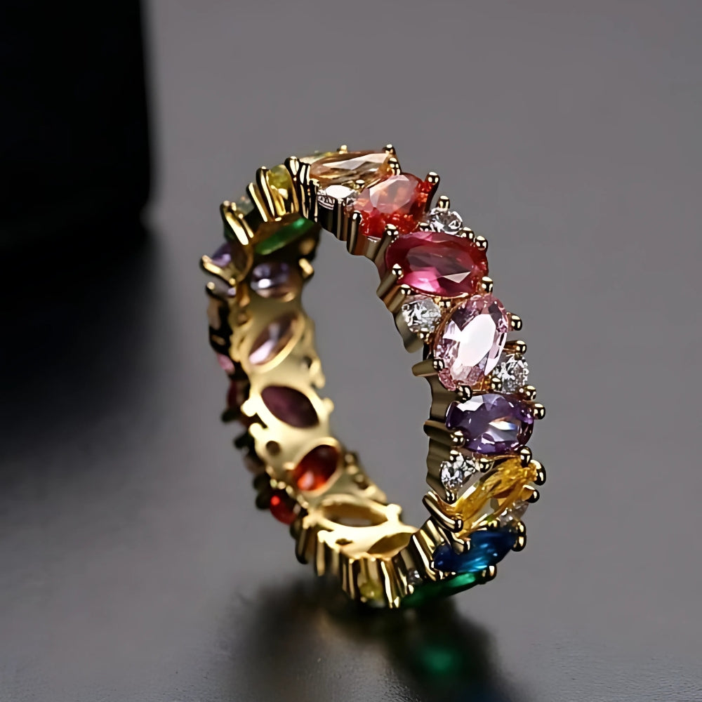 Polly | Vintage Multi Zirconia Ring