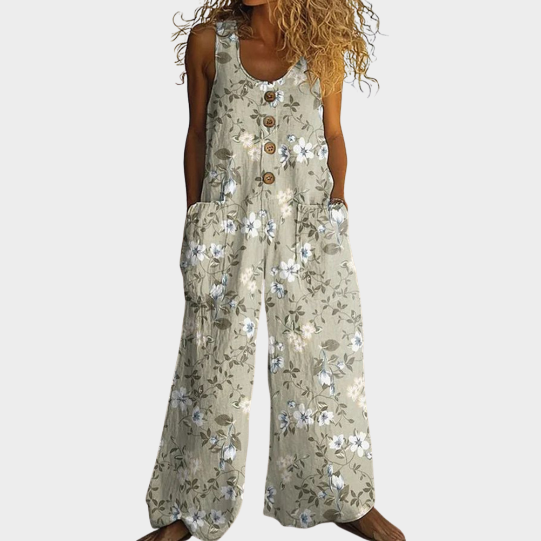 Rodel | Coastal Print Fluid Jumpsuit