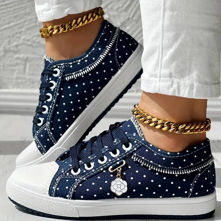 Cara™ | Elegant Women's Sneakers with Floral Details