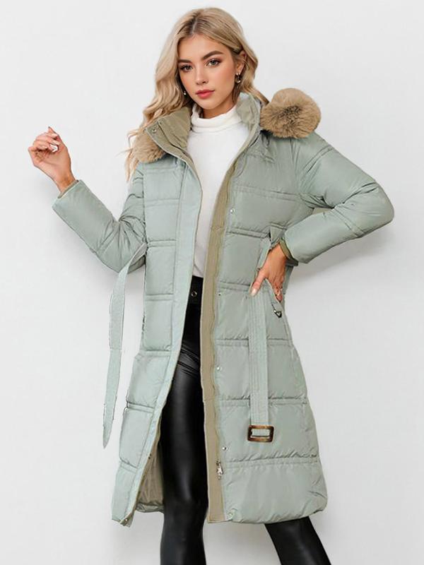 Leyla | Stylish Plush Coat with Waist Tie for Cozy Fall & Winter