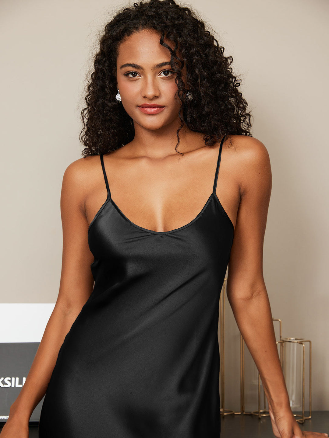 Cleo | Elegant Spaghetti Strap Nightgown