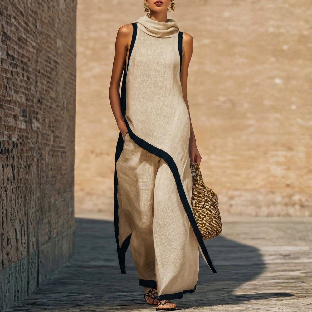 Leonora | Elegant Linen Two-Piece Set
